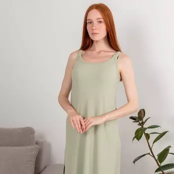 Пижама туника женская, размер M, цвет зеленый