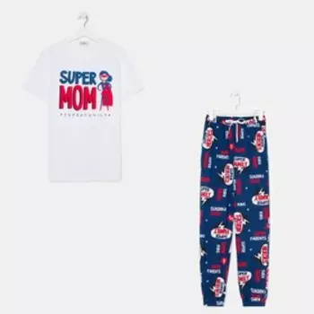 Пижама женская (футболка, брюки) KAFTAN Super, размер 40-42