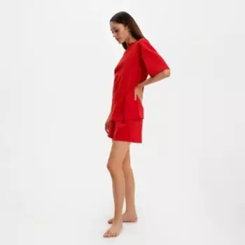 Пижама женская (футболка и шорты) KAFTAN Basic р. 44-46, коралловый