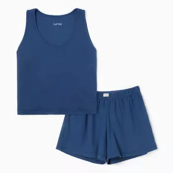 Пижама женская (футболка, шорты) KAFTAN Blueberry, размер 48-50