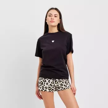 Пижама женская (футболка, шорты) KAFTAN Style, размер 52-54