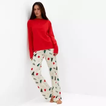 Пижама женская KAFTAN Christmas tree, размер 40-42