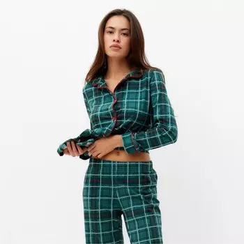 Пижама женская KAFTAN Green mood, размер 40-42