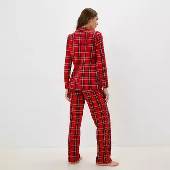 Пижама женская KAFTAN "Клетка" размер 52-54