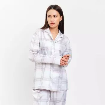 Пижама женская (рубашка, брюки) KAFTAN «Клетка», размер 52-54