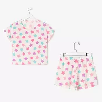 Пижама женская (футболка, шорты) KAFTAN Stars, размер 40-42