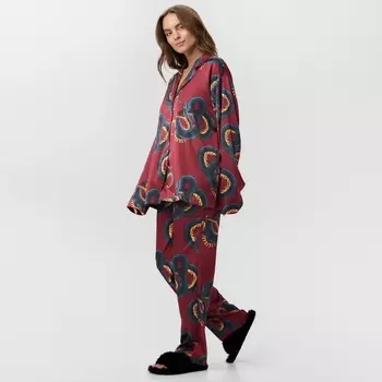 Пижама женская KAFTAN Zmeucci, размер 44-46, красная