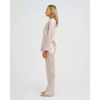 Пижама женская (рубашка, брюки) KAFTAN «Леопард», кофейная, размер 44-46