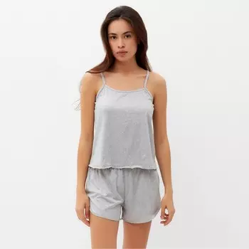 Пижама женская (топ, шорты) KAFTAN р-р 44, цв. серый