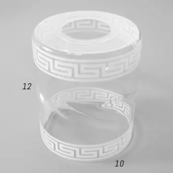 Плафон E27 бело-прозрачный