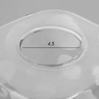 Плафон Е27 прозрачный-белый 10х10х12 см