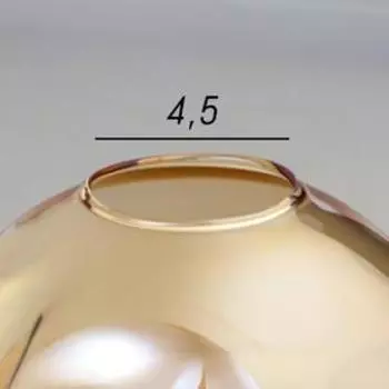 Плафон Е27 золотой оттенок 13х13х10 см