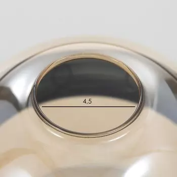 Плафон "Валери" 60Вт Е27 черный/медовый