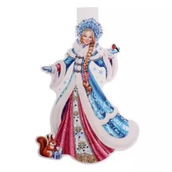 Плакат фигурный "Снегурочка" 35х41см