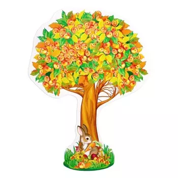 Плакат фигурный "Яблоня осенняя" 57,5х42,5 см