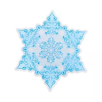 Плакат "Снежинка - 4" 15х15 см