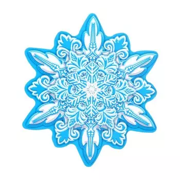 Плакат вырубной "Снежинка - 4" 12х12 см