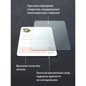 Планер магнитный с маркером "Список дел" 22х29см