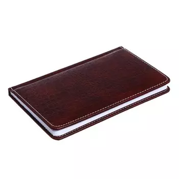 Планинг карманный датированный 2024 года, 155х95 мм, 64 листа, Attomex.Croco, твёрдая обложка из искусственной кожи с поролоном, блок 70 г/м2, коричневый