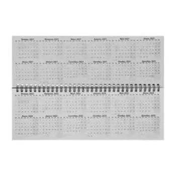 Планинг настольный недатированный 295 х 100 мм, 54 листа Kroyter, евроспираль