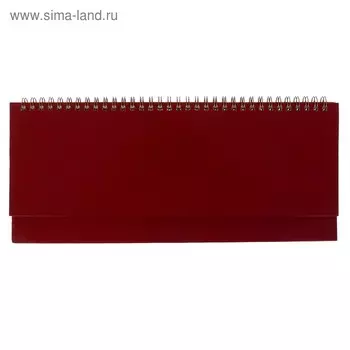 Планинг недатированный 64 листа на гребне Ideal New, твёрдая обложка, искусственная кожа, блок 70 г/м2, бордовый