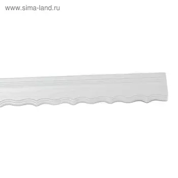Планка декоративная двухрядная 240 см, цвет белый