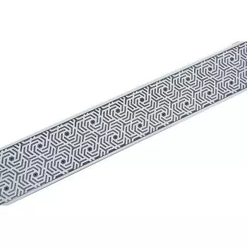 Планка для карниза «Арабеска», высота 7 см, длина 25 м, цвет белый с чёрным