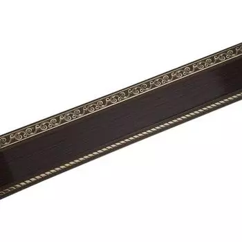 Планка для карниза «Есенин», высота 7 см, длина 25 м, цвет золото/венге