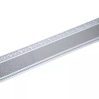 Планка для карниза «Есенин», высота 7 см, длина 25 м, цвет серебро/элегант