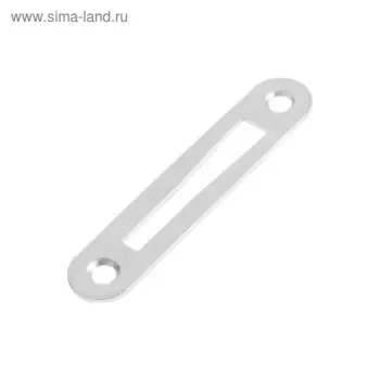 Планка ТУНДРА, для врезной завертки, покрытие цинк, 1 шт.