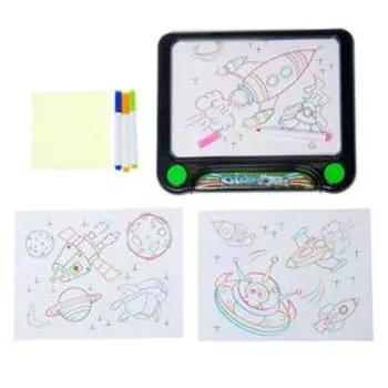 Планшет для рисования 4 цвета, с аксессуарами