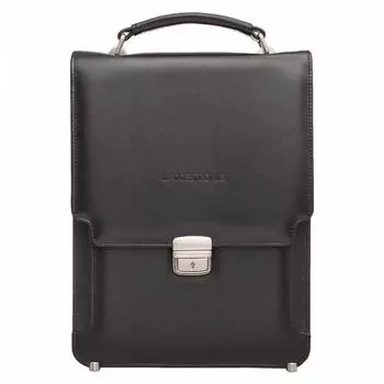 Планшет мужской, 2 отдела на клапане, цвет чёрный