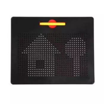 Планшет обучающий «Магнитное рисование», 714 отверстий, цвет чёрный