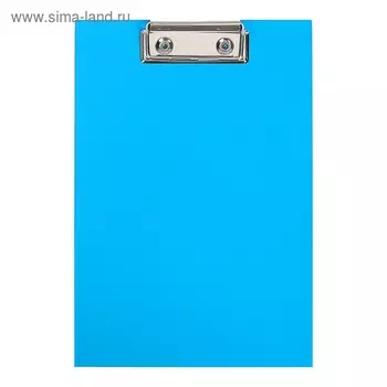 Планшет с зажимом А5, ErichKrause Neon, голубой