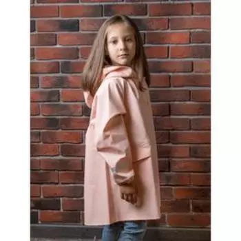 Плащ непромокаемый, цвет пудровый, рост 110 см