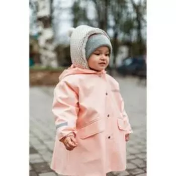 Плащ непромокаемый, цвет пудровый, рост 98 см