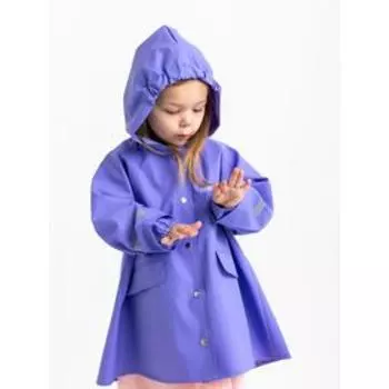 Плащ непромокаемый, цвет сиреневый, рост 134 см