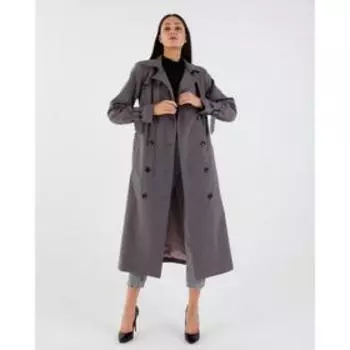 Плащ женский удлиненный MIST р. 46, серый