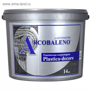 Пластичная дек.штукатурка "Plastica-Decoro" база А 14 кг