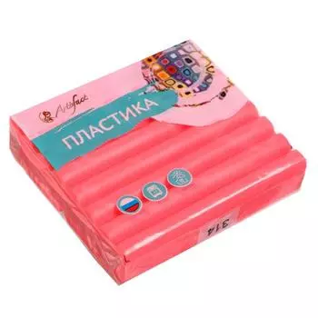 Пластика - полимерная глина 56г флуоресцентный Красный