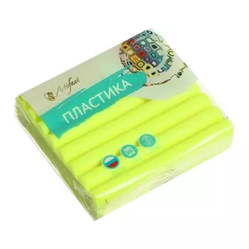 Пластика - полимерная глина 56г флуоресцентный Лимонный