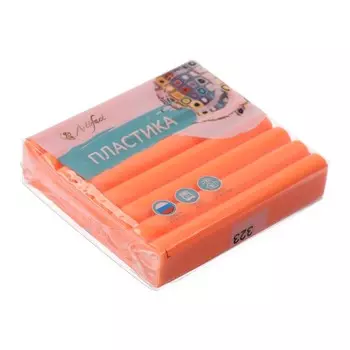 Пластика - полимерная глина, 56 г, флуоресцентный, Оранжевый