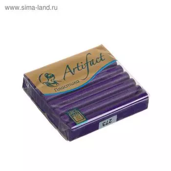 Пластика - полимерная глина, 56 г, с блестками, Фиолетовый