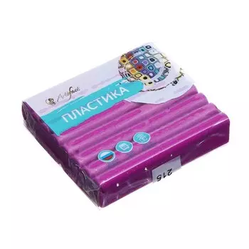 Пластика - полимерная глина 56г, с блёстками, пурпурный