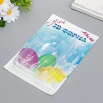 Пластиковая форма 3D "Овал, сторона А" 6х8,8 см