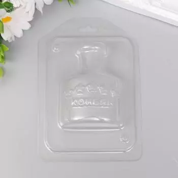 Пластиковая форма "Бутылочка коньяка" 8,5х6,5 см