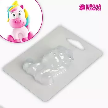 Форма для мыла пластиковая «Волшебный единорог» 5.57 см