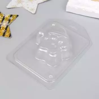 Пластиковая форма "Лапа тигра в шапке" 7,4х7,3 см