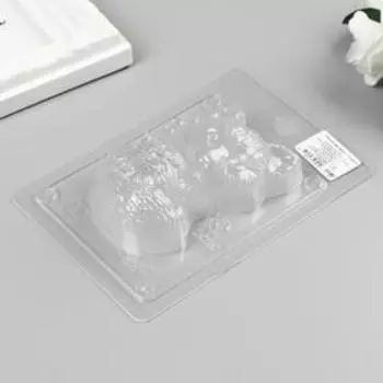 Пластиковая форма "Лисёнок" Размер готового изделия:90х65х30 мм.