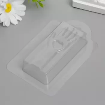 Пластиковая форма "Ручное сердце" 9,5х4,5 см